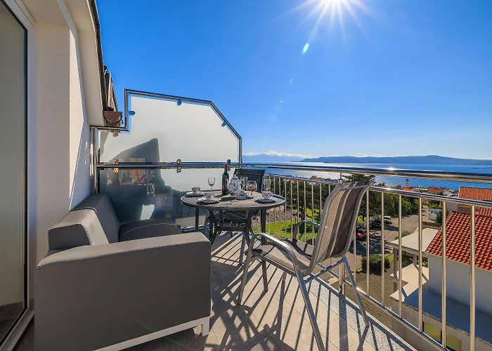 Malerisches Mit Grandiosem Meerblick, Grillbereich, Waschmaschine Apartment