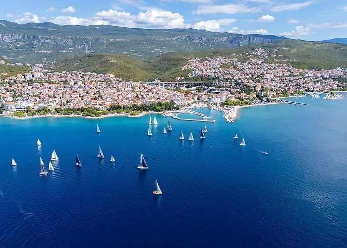 Malerisches Mit Grandiosem Meerblick, Grillbereich, Waschmaschine Crikvenica